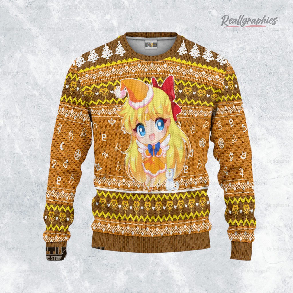 sailor moon sweatshirt custom sailor venus ugly sweater christmas gift 2 mvftum