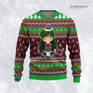 sailor pluto ugly christmas sweater sailor moon custom anime sweatshirt 1 y1rygs