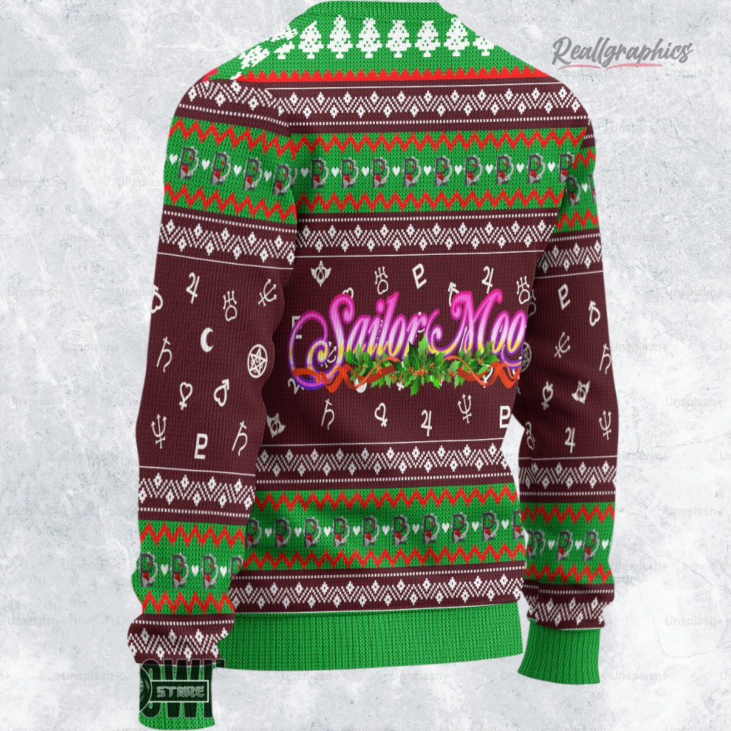sailor pluto ugly christmas sweater sailor moon custom anime sweatshirt 2 zjsrfg