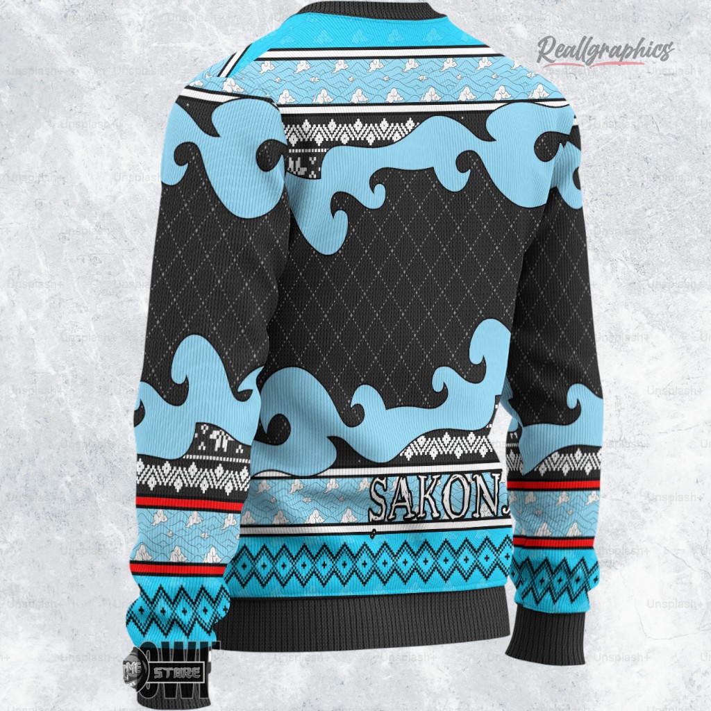 sakonji ugly sweater custom demon slayer sweatshirt 2 upwvye