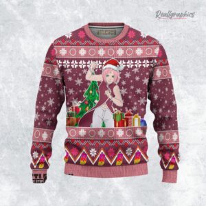 sakura ugly sweater boruto xmas ugly sweatshirt sweater 1 qinjjt