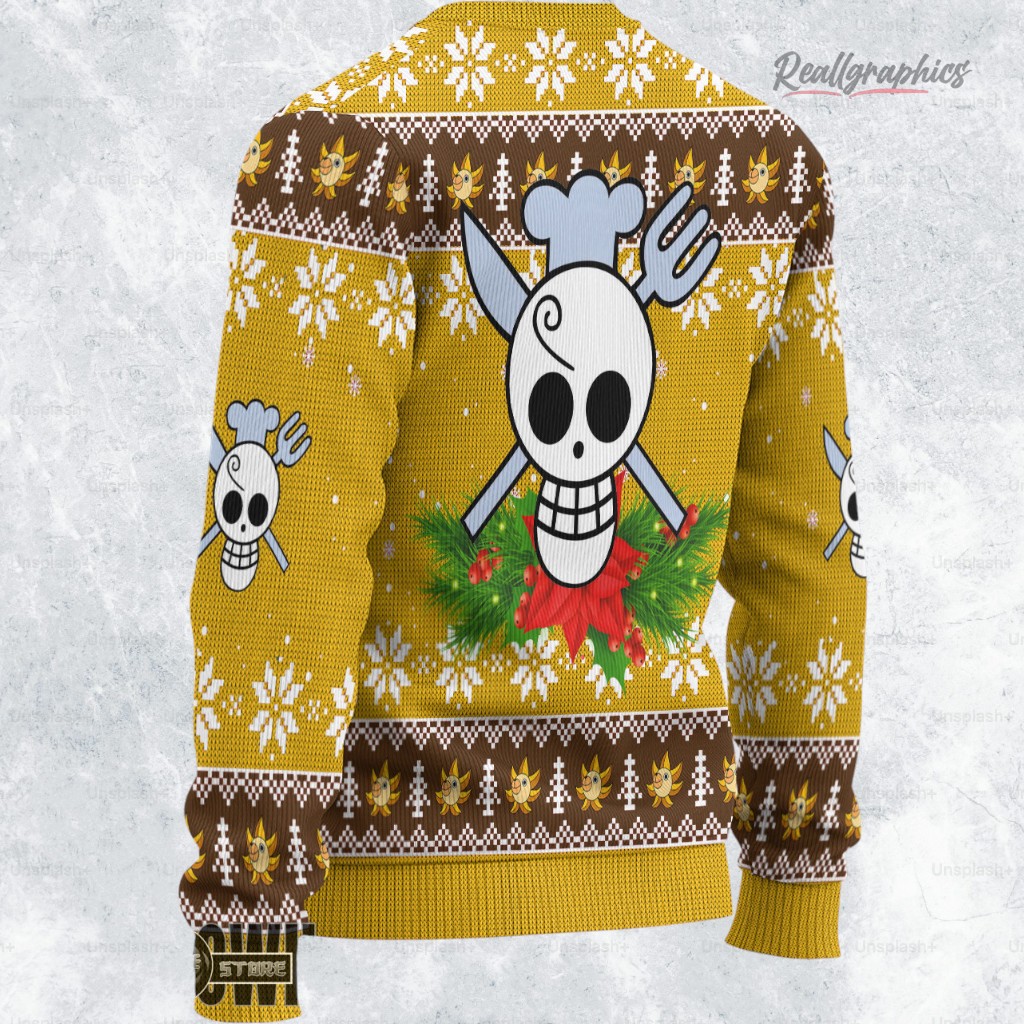 sanji ugly sweater one piece xmas ugly sweatshirt sweater 2 bdme00