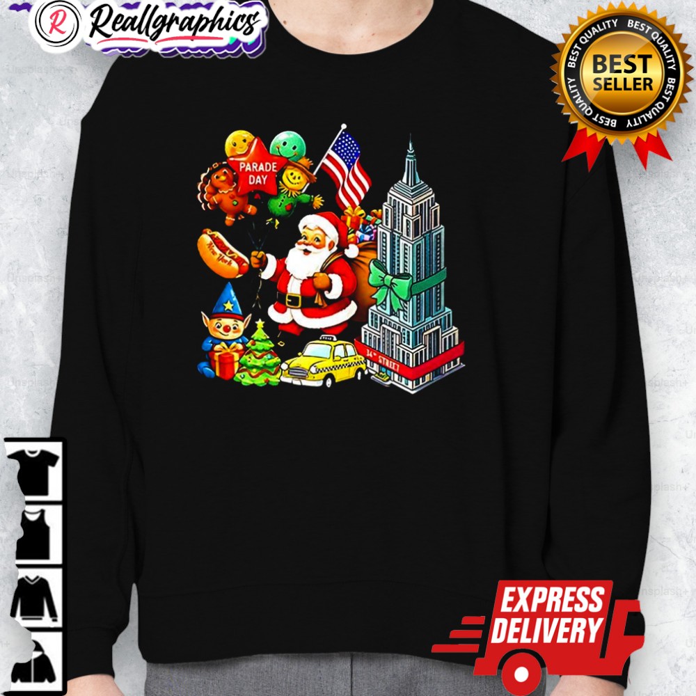 santa claus parade day thanksgiing christmas shirt 2 pacq8n