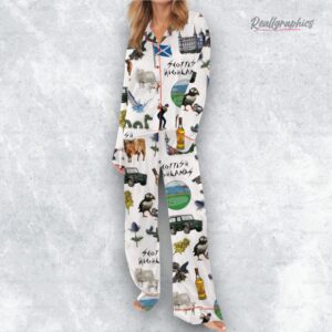 scottish highlands trael satin pajama set 1 ndiyhb
