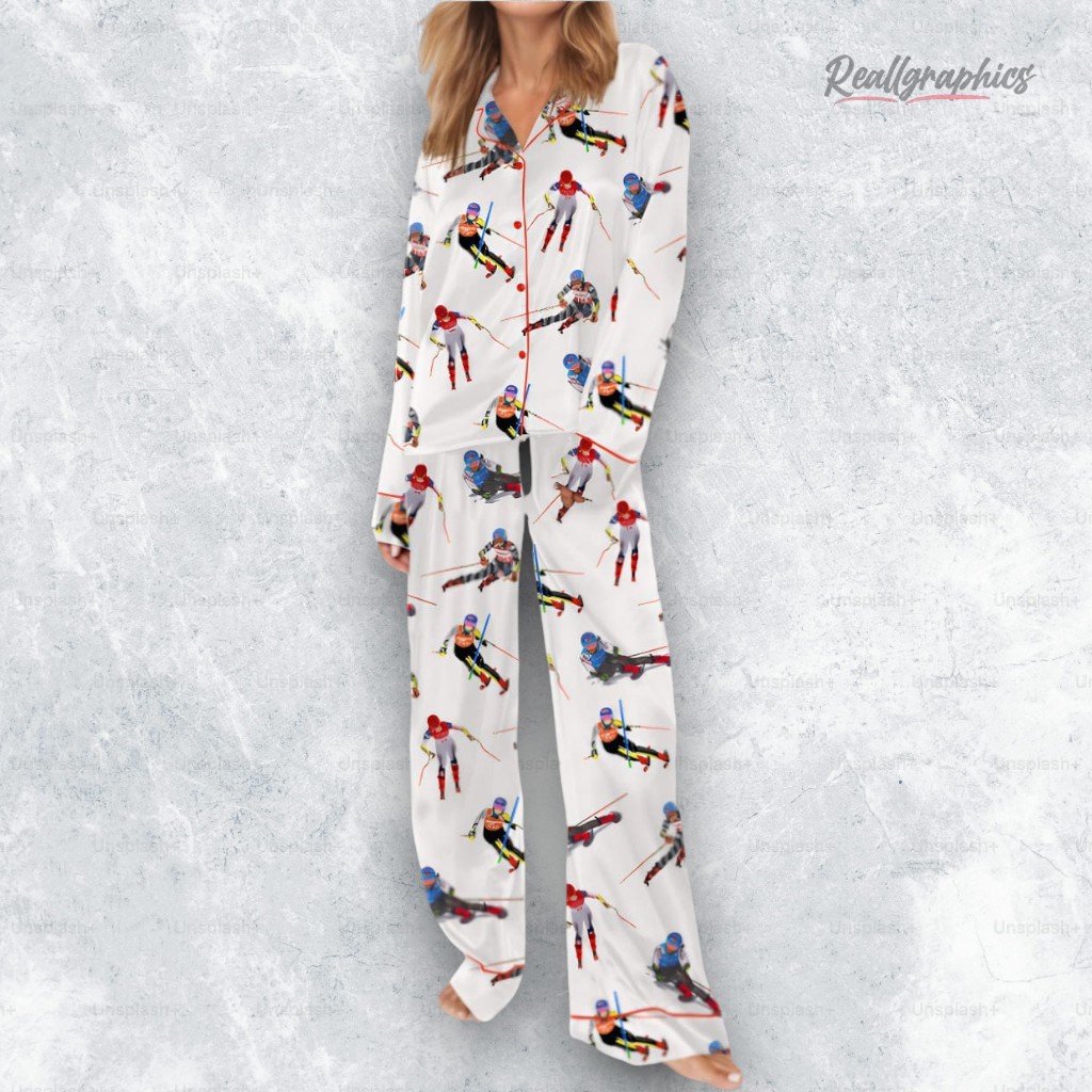 Shiffrin 100th World Cup Winner Satin Pajama Set Shiffrin 100th World Cup Winner Satin Pajama Set