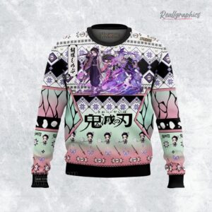 shinobu kocho kny ugly sweater anime xmas gift ideas 1 xyngvd