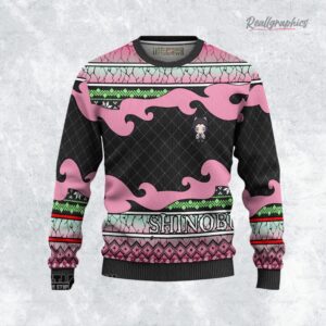 shinobu ugly sweater custom demon slayer sweatshirt 1 riaxxi