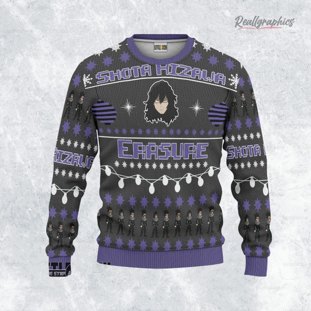 shota aizawa sweatshirt custom my hero academia ugly sweater 2 n4dslr