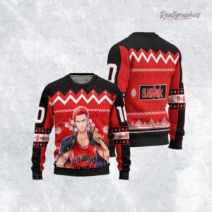 slam dunk hanamichi sakuragi anime christmas ugly sweater anime xmas gift ideas 3 vzs6hm