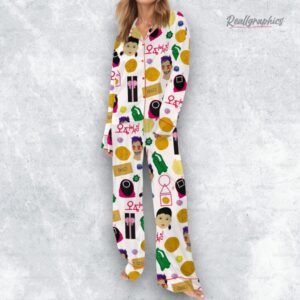 squid play satin pajama set 1 dqzyqm
