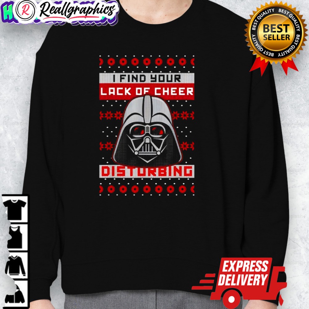 star wars vader lack of cheer ugly christmas shirt 2 ce7b5z