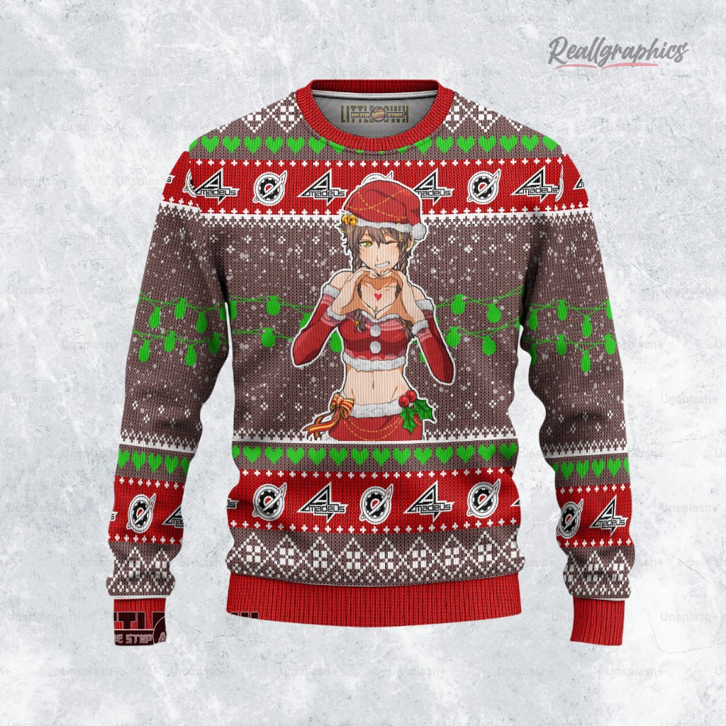 Steins Gate Ugly Sweater Custom Suzuha Sweatshirt Steins Gate Ugly Sweater Custom Suzuha Sweatshirt