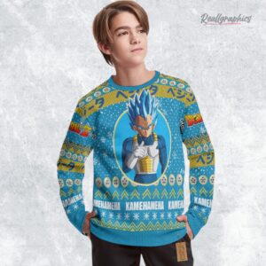 super saiyan blue sweatshirt dragon ball vegeta xmas ugly sweater 1 m1fwti