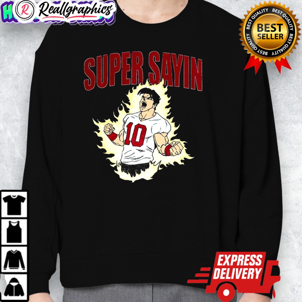super saiyan player number 10 cartoon shirt 2 gafxtt