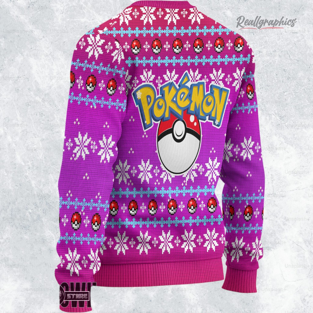 syleon ugly christmas sweater pokemon xmas ugly sweatshirt sweater 2 sa8jrr