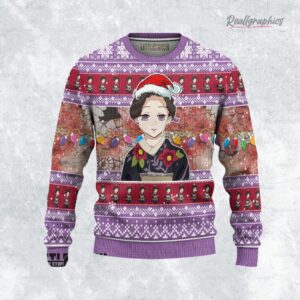 tamayo ugly christmas sweater demon slayer custom anime sweatshirt 1 mqbmkl