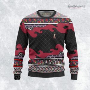 tamayo ugly sweater custom demon slayer sweatshirt 1 d5mfwj