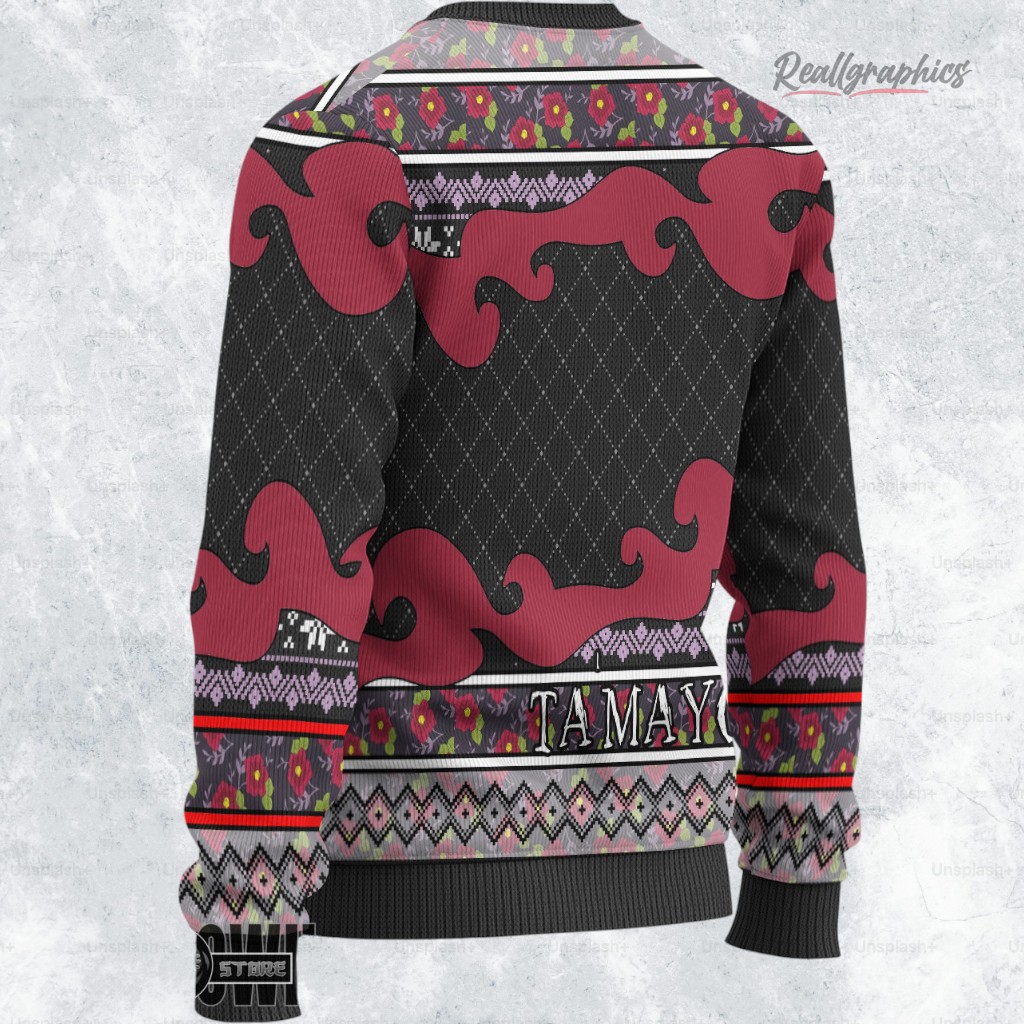 tamayo ugly sweater custom demon slayer sweatshirt 2 uh65er