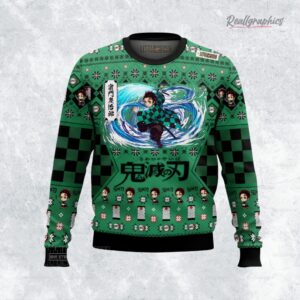 tanjiro kny ugly sweater anime xmas gift ideas 1 e42ma9
