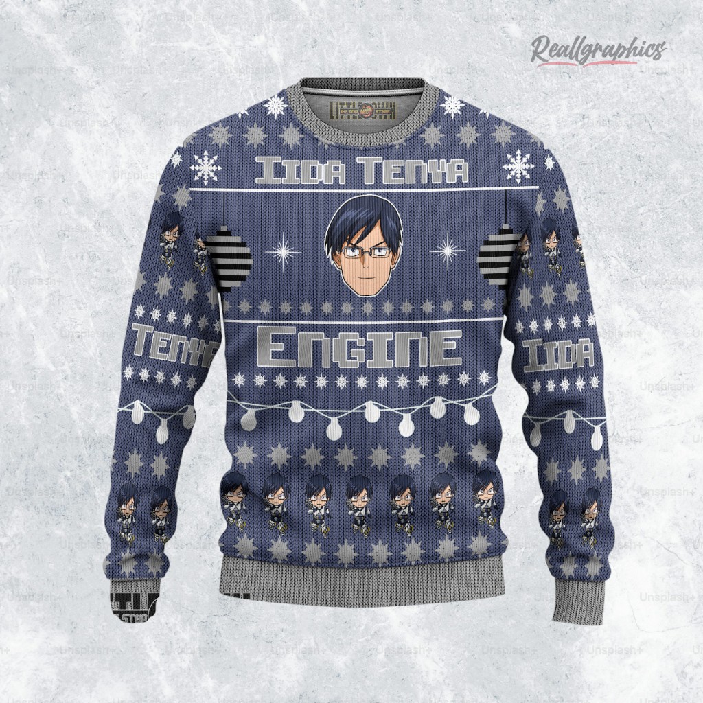 Tenya Ugly Christmas Sweater My Hero Academia Sweatshirt Tenya Ugly Christmas Sweater My Hero Academia Sweatshirt