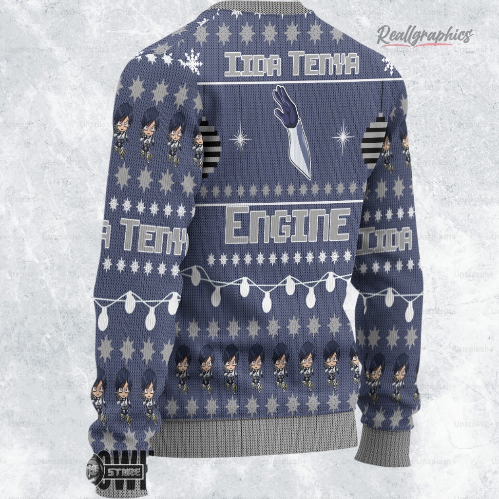 tenya ugly christmas sweater my hero academia sweatshirt 2 rds7vu