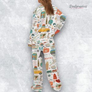 time to trael satin pajama set 1 kbv073