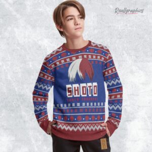 todoroki shouto ugly sweater my hero academia xmas ugly sweatshirt sweater christmas gift 1 mczrop