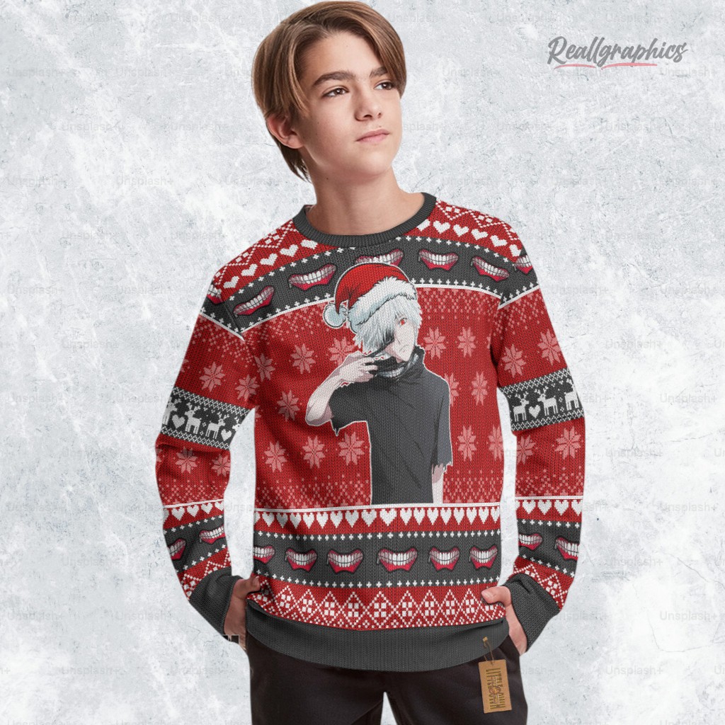 Tokyo Ghoul Sweatshirt Kaneki Ken Xmas Ugly Sweater Tokyo Ghoul Sweatshirt Kaneki Ken Xmas Ugly Sweater