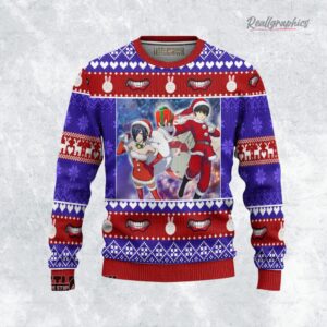 tokyo ghoul ugly christmas sweater kaneki x touka custom anime sweatshirt 1 b8giji