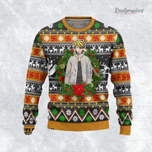 tokyo reengers ugly christmas sweater kazutora sweatshirt 1 gitzhz