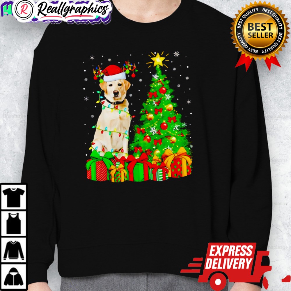top xmas holiday santa labrador retrieer dog christmas shirt 2 qgizfh