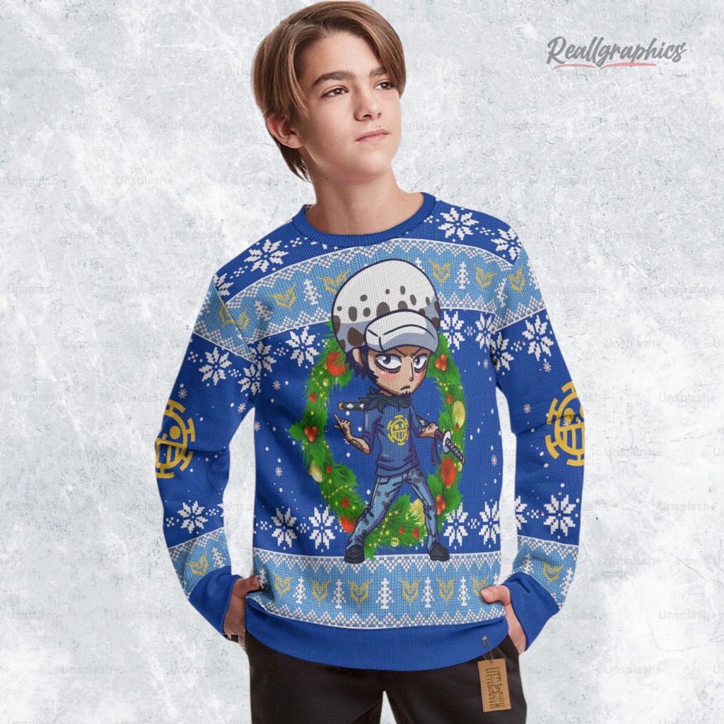 Trafalgar Law Sweatshirt One Piece Xmas Ugly Sweater Trafalgar Law Sweatshirt One Piece Xmas Ugly Sweater