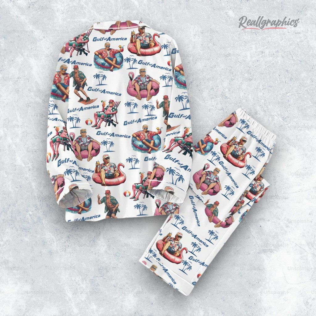 trump america gulf of america est 2025 pajama set 2 j02ktj