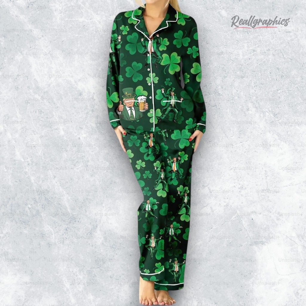 trump make lucky great again pajama set 2 vpsofc