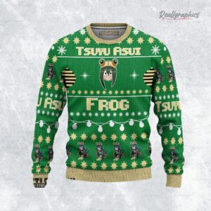 tsuyu ugly christmas sweater my hero academia sweatshirt 1 yya0ss