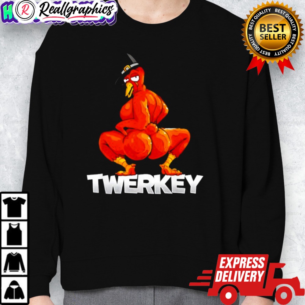 twerkey twerking turkey pilgrim thanksgiing shirt 2 ncdeq8