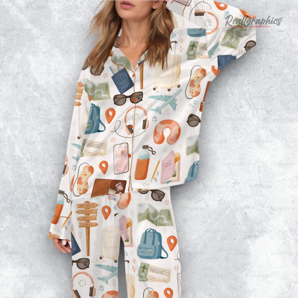 vacation satin pajama set 2 uw3rpl