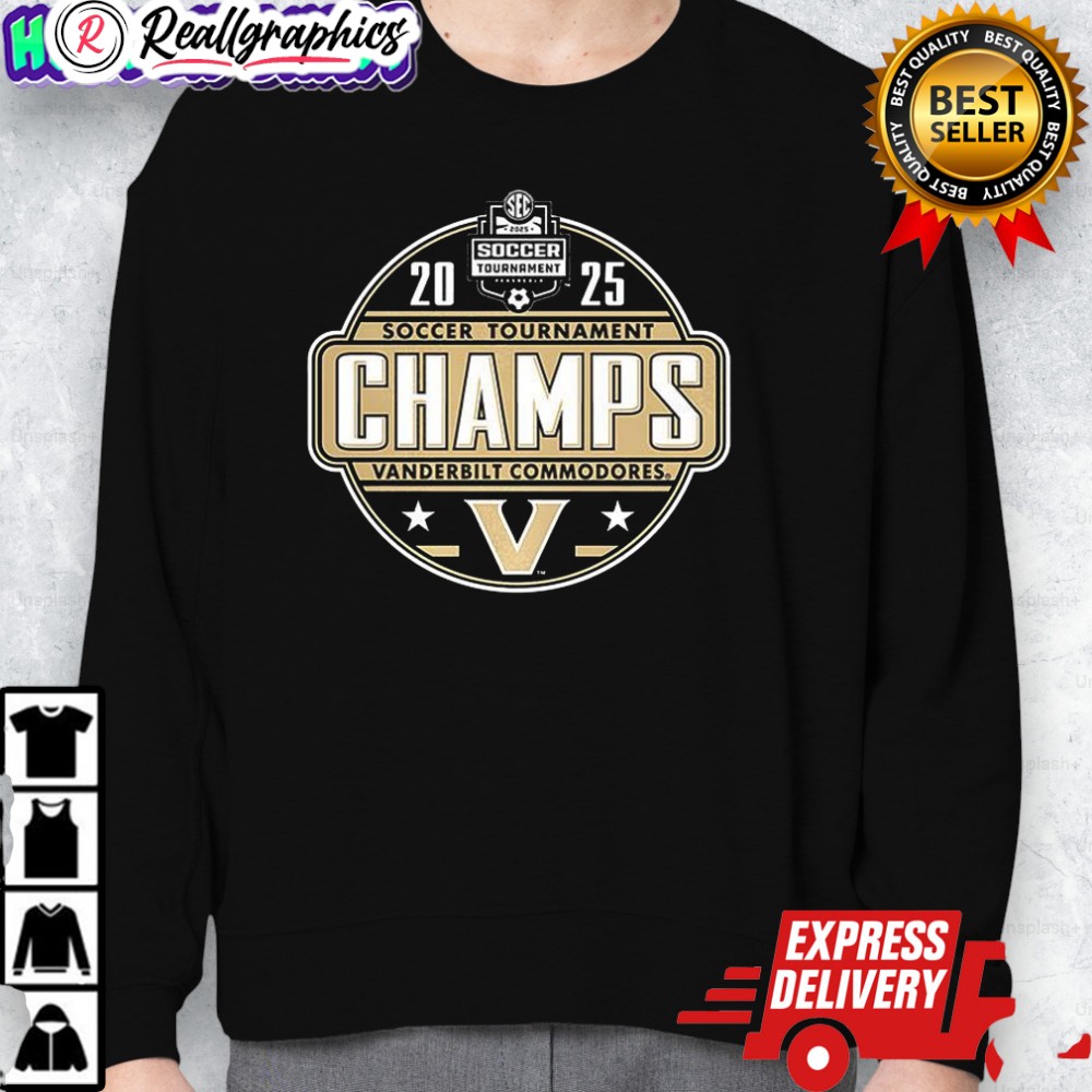 vanderbilt commodores 2025 sec womens soccer tournament champions shirt 2 vu3ce1