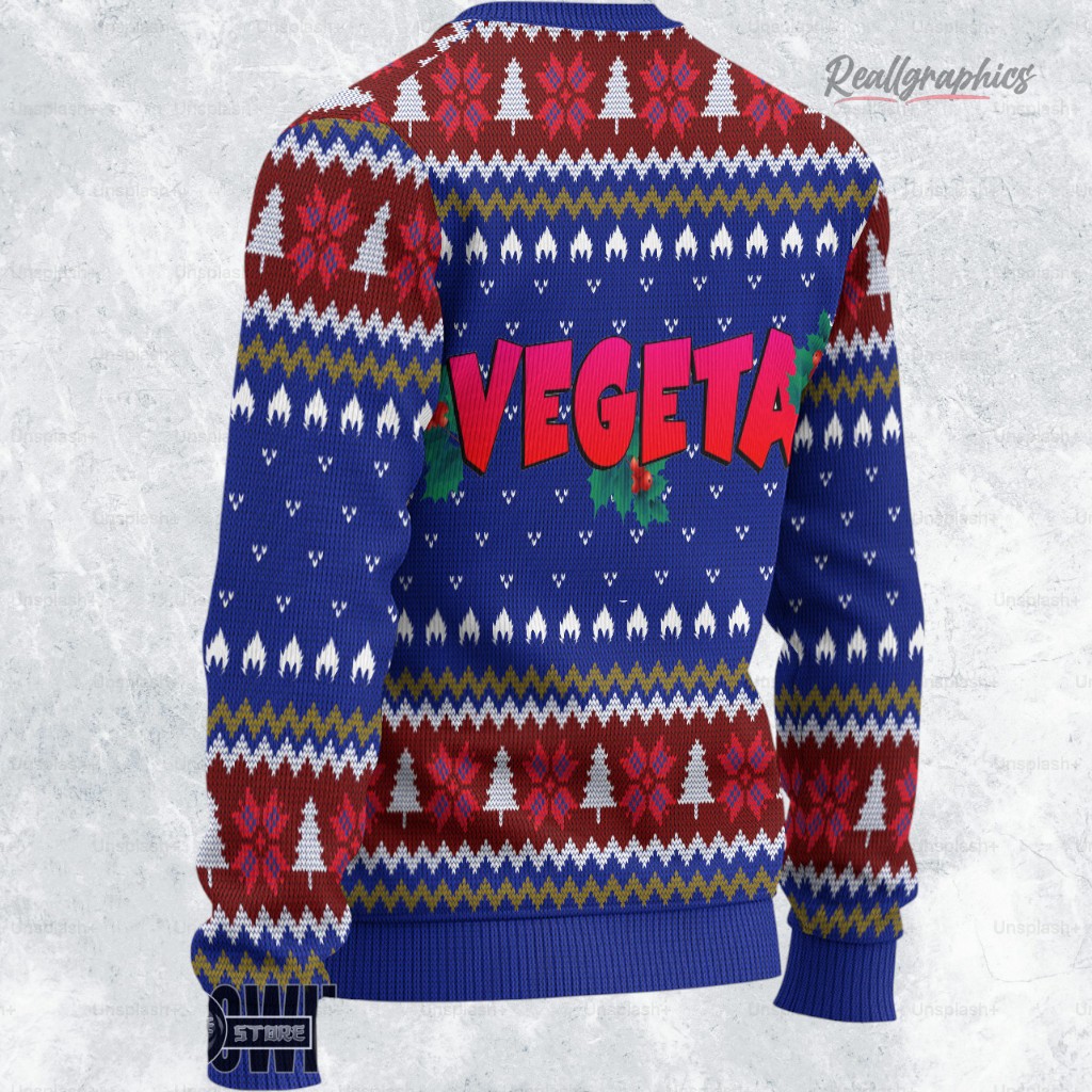 vegeta ugly sweater dragon ball z xmas ugly sweatshirt sweater 2 nosasl