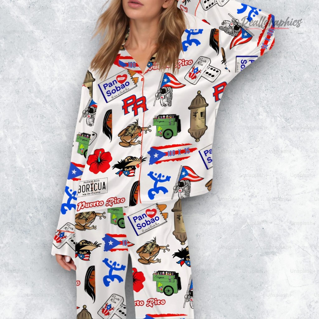 very puerto rico satin pajama set 2 fgg7pb