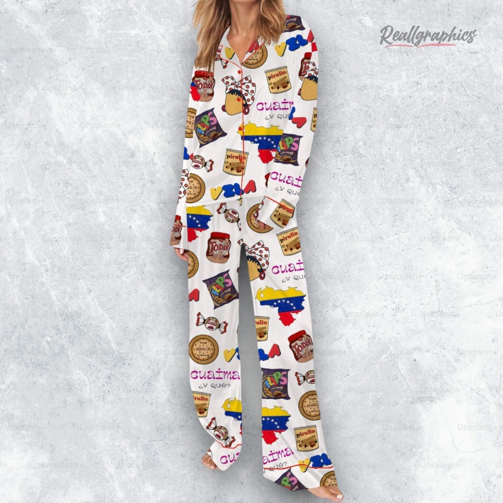 Very Venezuela Silky Satin Pajama Set Very Venezuela Silky Satin Pajama Set