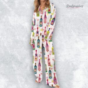 watercolor champagne satin pajama set 1 icvcgu