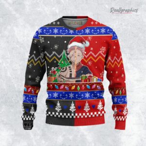 yuji x sukuna sweatshirt custom jujutsu kaisen ugly sweater 1 xxshnx