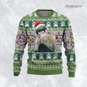 yushiro ugly christmas sweater demon slayer custom anime sweatshirt 1 iq2ppj