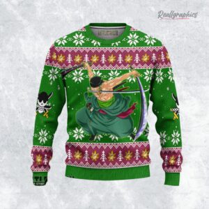 zoro ugly sweater one piece xmas ugly sweatshirt sweater 1 lkecfi