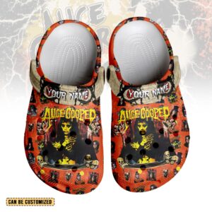alice cooper x halloween 3d printed classic crocs fgkah4