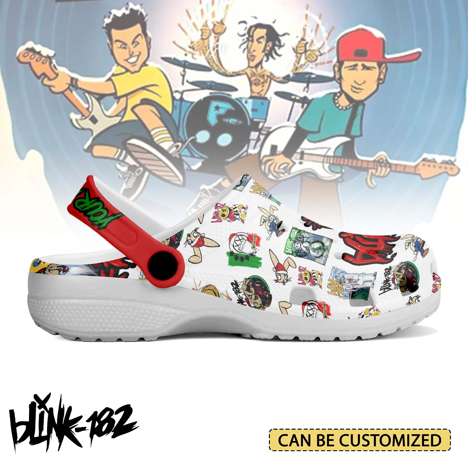 blink 182 x christmas music 3d printed classic crocs 2 z4g5iz