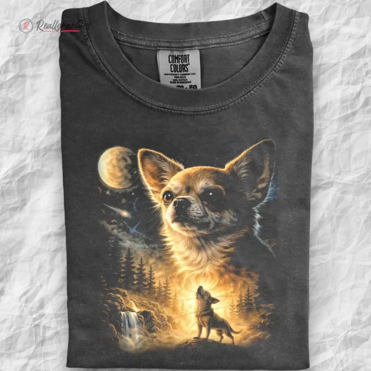chihuahua howling to the moon vintage shirt 2 a6xtcx