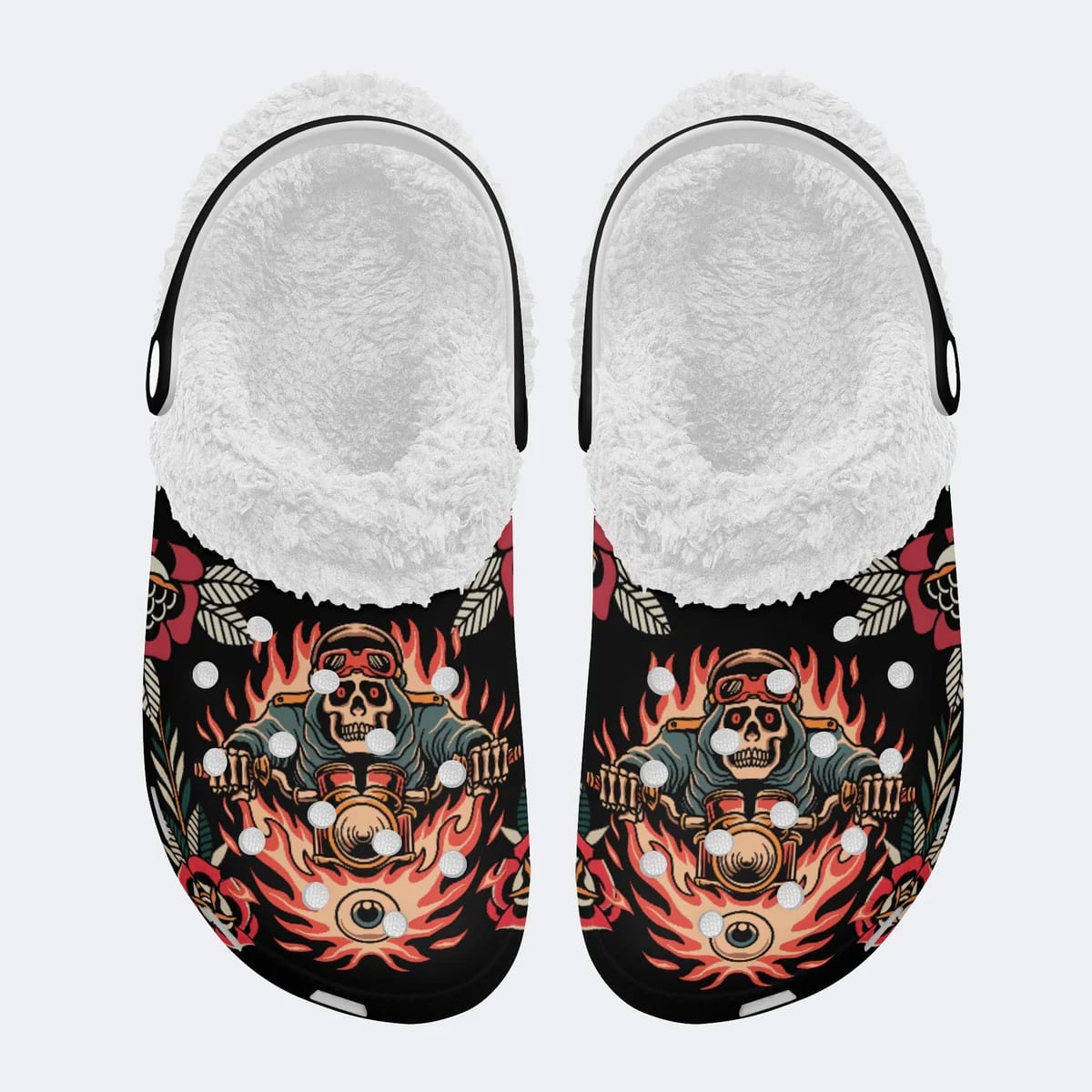 cool-burning-passion-motor-biker-fuzzy-3d-printed-classic-crocs-4_itedb8 cool burning passion motor biker fuzzy 3d printed classic crocs 4 itedb8