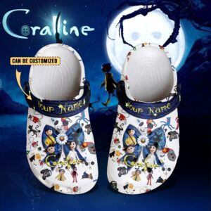 coraline x halloween 3d printed classic crocs lnxja0
